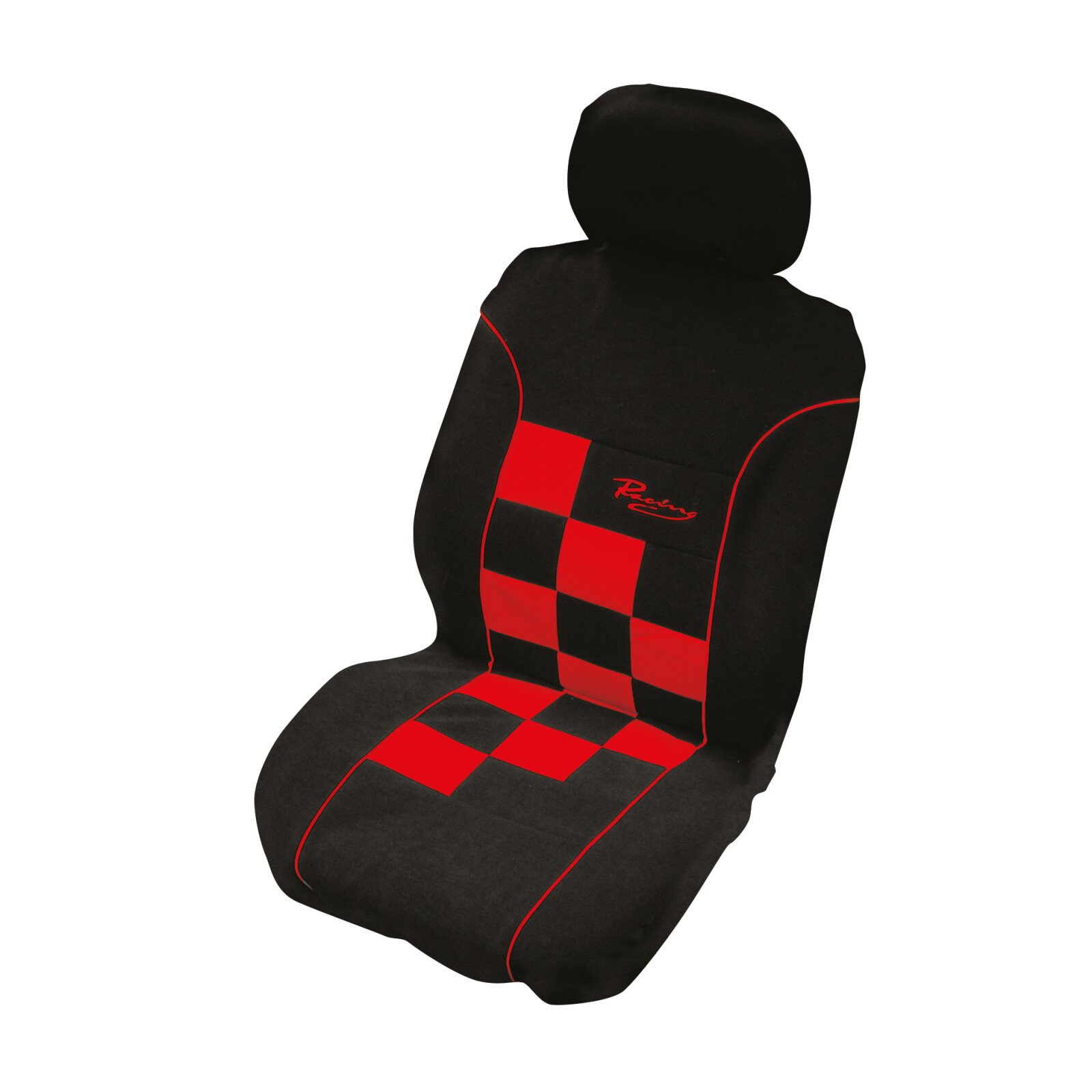 Seatcover set 8 pcs 'Racing' red airbag thumb