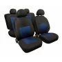 Sport, high-quality jacquard seat cover set - Blue/Black