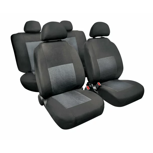 Sport, high-quality jacquard seat cover set - Grey