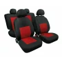 Sport, high-quality jacquard seat cover set - Red/Black