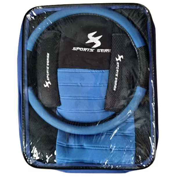 Huse scaun Sport Series 13buc - Negru/Albastru