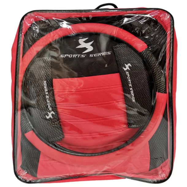 Sport Series üléshuzat - 13 darabos - Fekete/Piros - Újra csomagolt termék