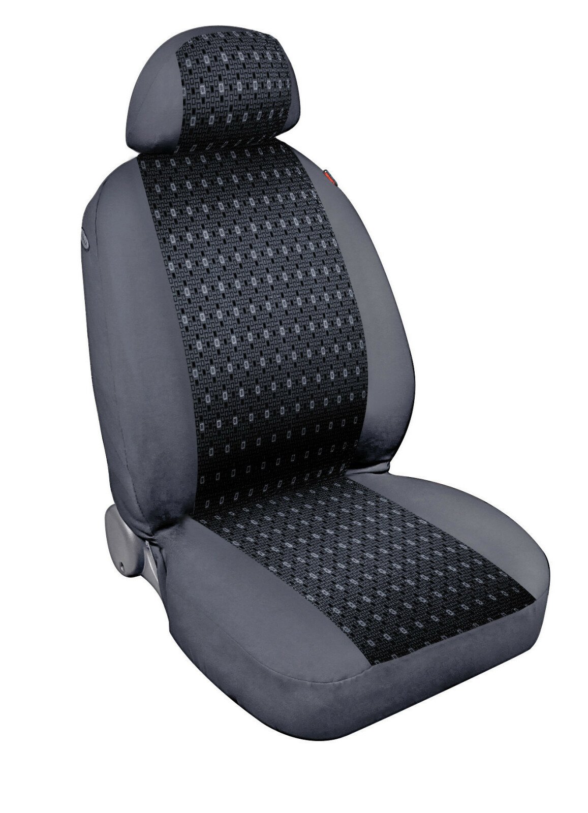 Square high-quality jacquard seat cover set 9pcs - Anthracite thumb