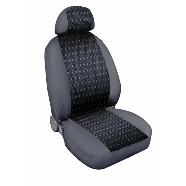 Square high-quality jacquard seat cover set 9pcs - Anthracite