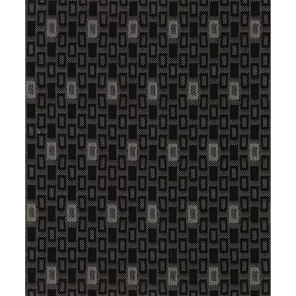 Square high-quality jacquard seat cover set 9pcs - Black