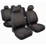 Square high-quality jacquard seat cover set 9pcs - Red