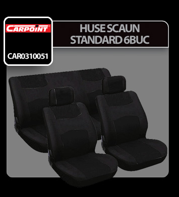 Carpoint Standard üléshuzat - 6 darabos - Fekete thumb