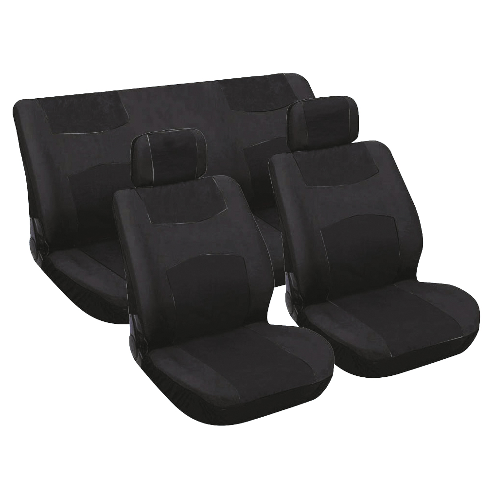 Carpoint Standard seat covers 6pcs - Black thumb