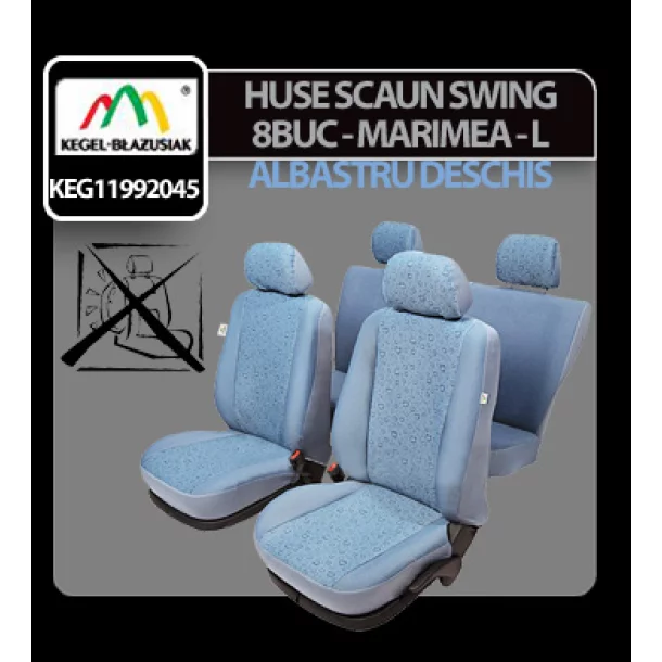 Swing seat covers 8pcs - Size L - Light blue