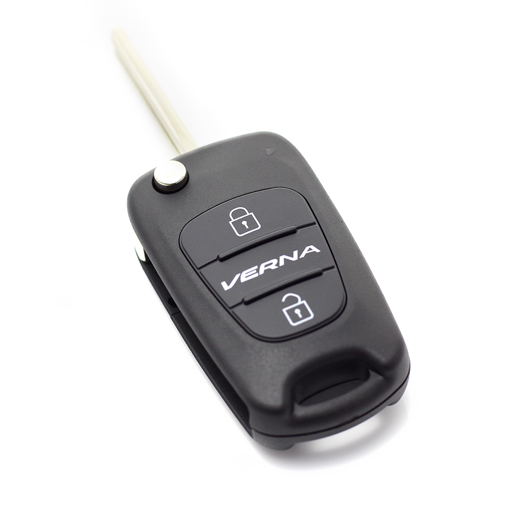 Hyundai Verna - Carcasa cheie tip briceag, 2 butoane thumb