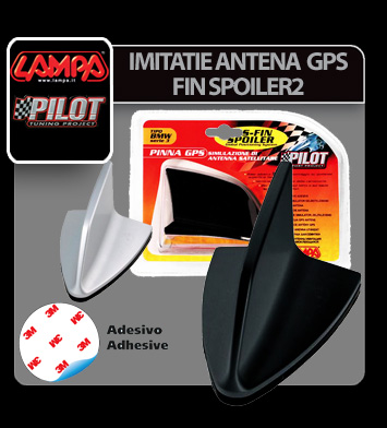 GPS - Fin Spoiler 2 antenna imitáció - Fekete thumb