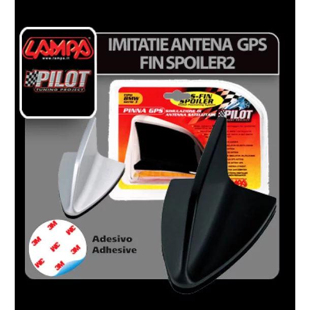 GPS - Fin Spoiler 2 antenna imitáció - Fekete