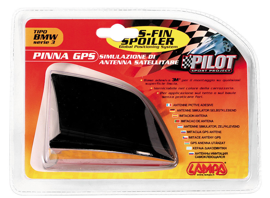 GPS - Fin Spoiler 2 antenna imitáció - Fekete thumb