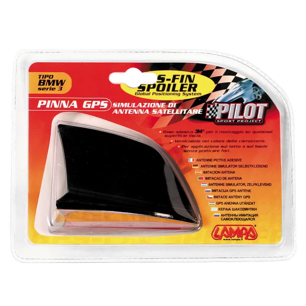 GPS - Fin Spoiler 2 antenna imitáció - Fekete