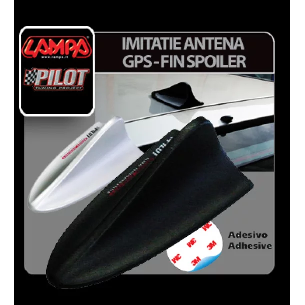 GPS - Fin Spoiler antenna imitáció - Fekete