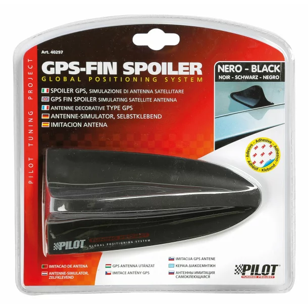 GPS - Fin Spoiler antenna imitáció - Fekete
