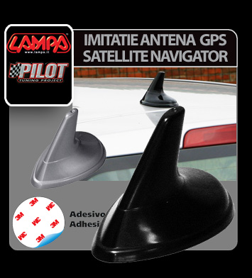 GOS Satellite Navigator antenna imitáció - Ezüst thumb