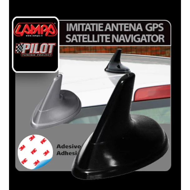 Imitatie antena GPS Satellite Navigator - Argintiu