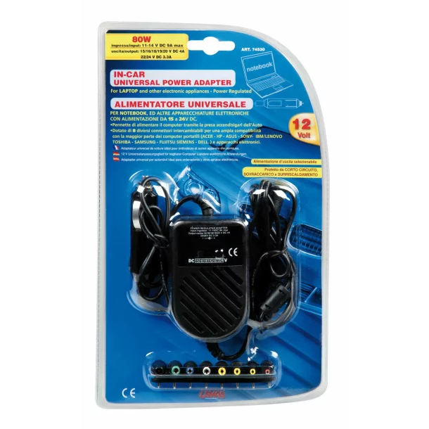 In-car universal power adapter 12V