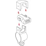 Usb-Fix Tube, Usb charger with handlebar fixing and fork connectors - Fast Charge - 3000 mA - 12/24V