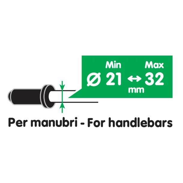 Usb-Fix Tube, Usb charger with handlebar fixing and fork connectors - Fast Charge - 3000 mA - 12/24V