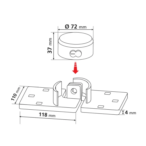 Zanna Tytan, hardened steel trailer door lock