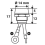 Led indicator light, 12/24V - Blue