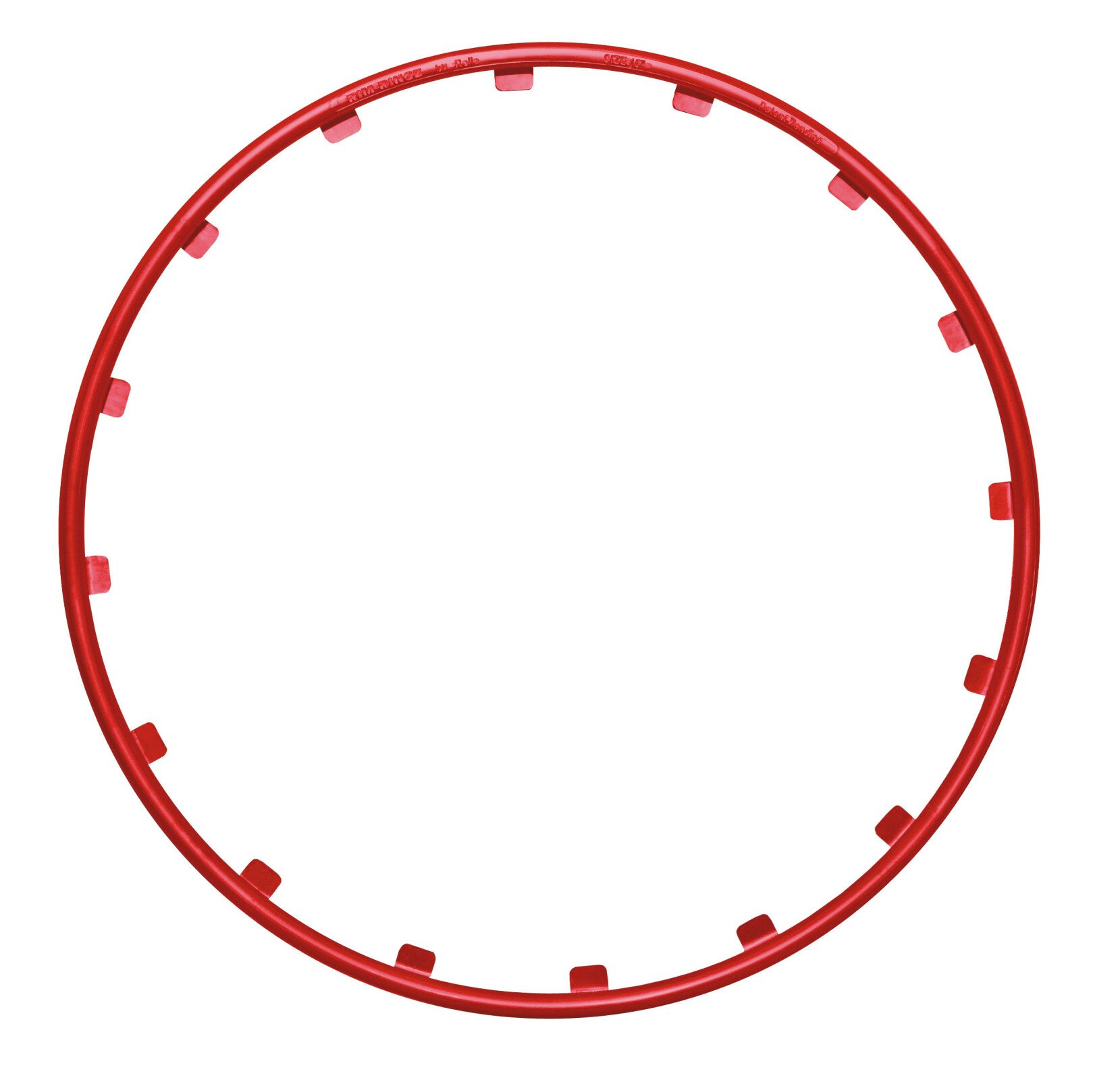 Rim Ringz, Set of 4 wheel protections - Red - 15'' thumb