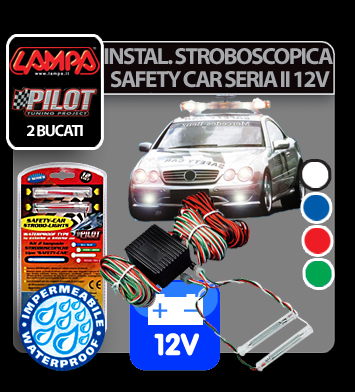 Safety Car Strobo Lights II Series - 12V - Green thumb