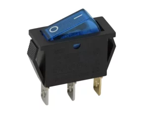 Interupator basculant 1 circuit 10A-250V OFF-ON, lumini de albastru