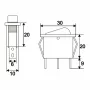 Interupator basculant 1 circuit 10A-250V OFF-ON lumini de galben