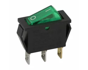 Interupator basculant 1 circuit 10A-250V OFF-ON lumini de verde