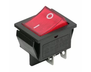 Interupator basculant 1 circuit 16A-250V OFF-ON, lumini de rosie