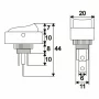 Interupator basculant 1 circuit 20A-12VDC OFF-ON, cu LED rosu