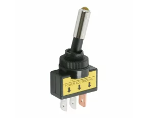 Intrerupatoare cu brat 1 circuit 20A-12VDC OFF-ON cu LED galben