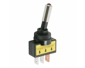 Intrerupatoare cu brat 1 circuit 20A-12VDC OFF-ON cu LED rosu