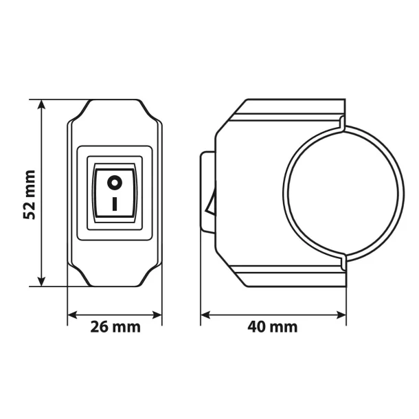 Waterproof switch - 12V - 6A max