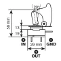 Aluminium toggle switch - Blue