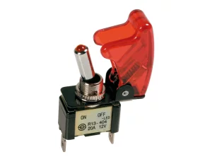 Aluminium toggle switch - Red