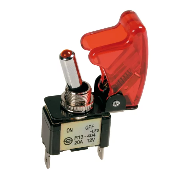 Aluminium toggle switch - Red