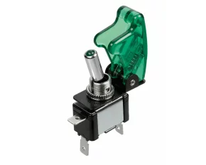 Aluminium toggle switch - Green