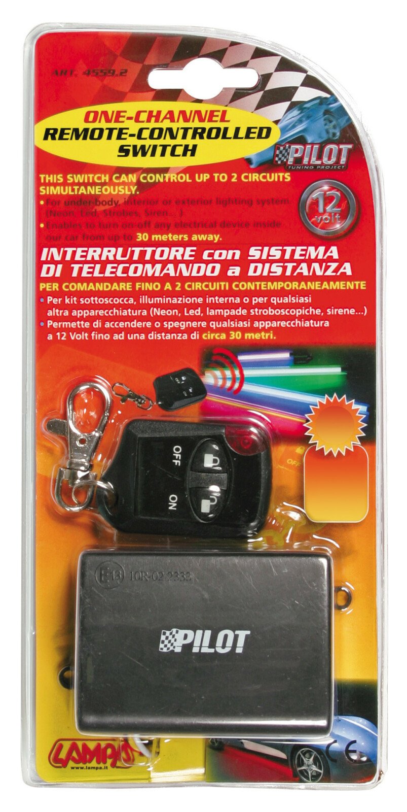 Intrerupator cu telecomanda 1 canal - 12V thumb
