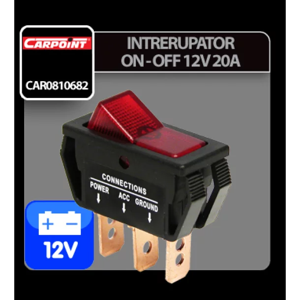 Switch on/off 12V 20A