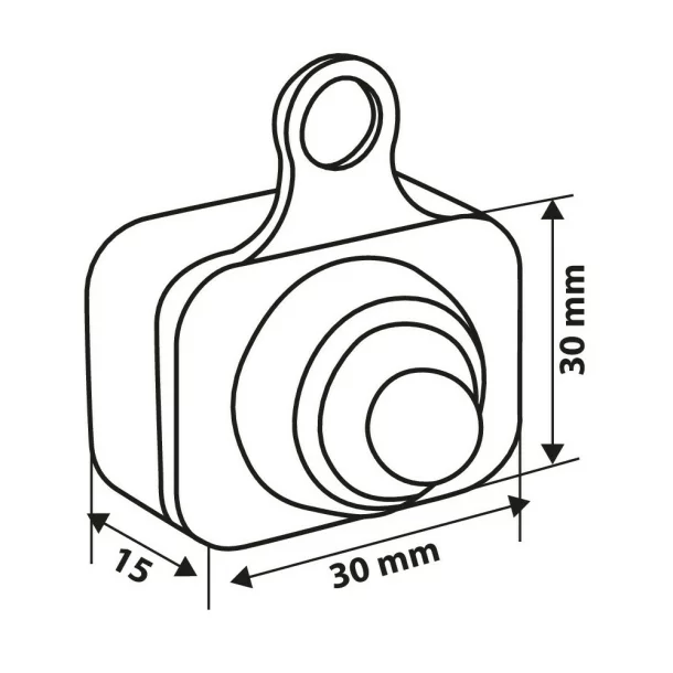 Intrerupator On-Off impermeabil cu prindere pe ghidon 12V 6A - Negru