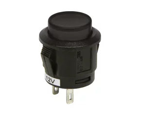 Intrerupator tip buton cu revenire Negru 12V 20A