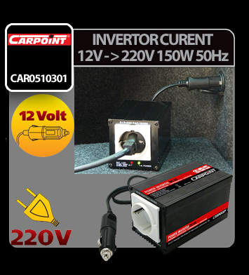 Inverter 12V-ról 220V-ra - 150W 50Hz Carpoint thumb