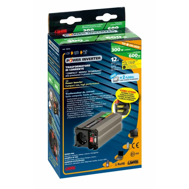 Invertor curent de la 12V la 220V 300W