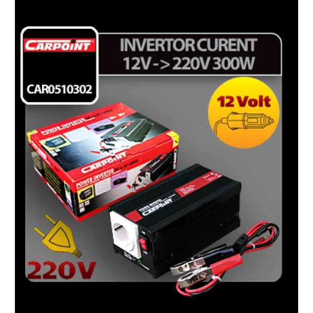 Power Inverter 12V-220V 300W Carpoint