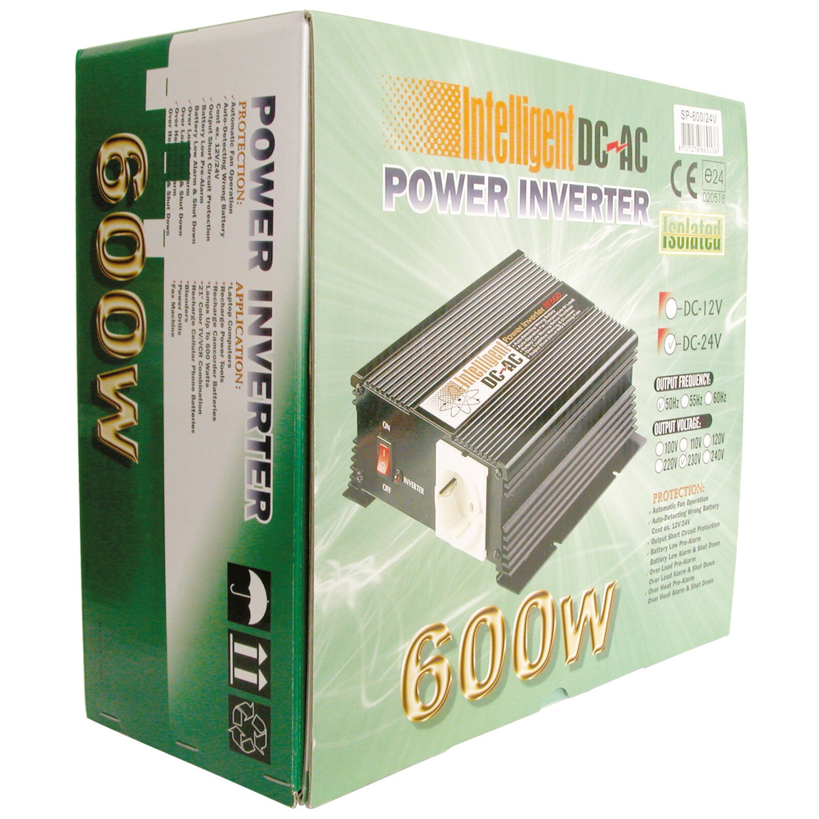 Inverter 12V-ról 220V-ra - 600 W Carpoint thumb