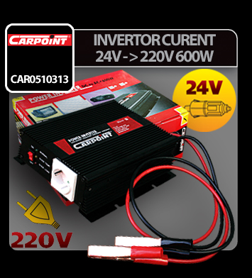 Inverter 24V-ról 220V-ra - 600 W Carpoint thumb